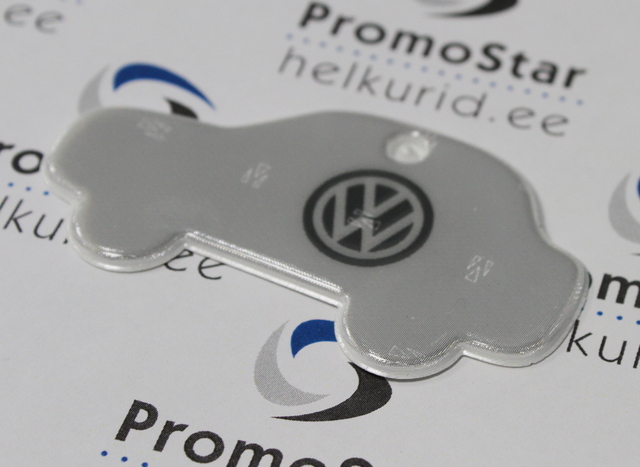 Auton muotoinen VW heijastin Auton muotoinen VW heijastin