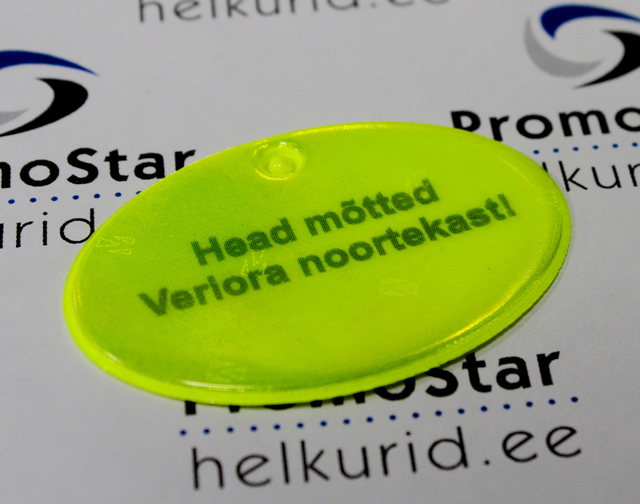 Ovaali pehmoheijastin Head mõtted Ovaali pehmoheijastin Head mõtted
