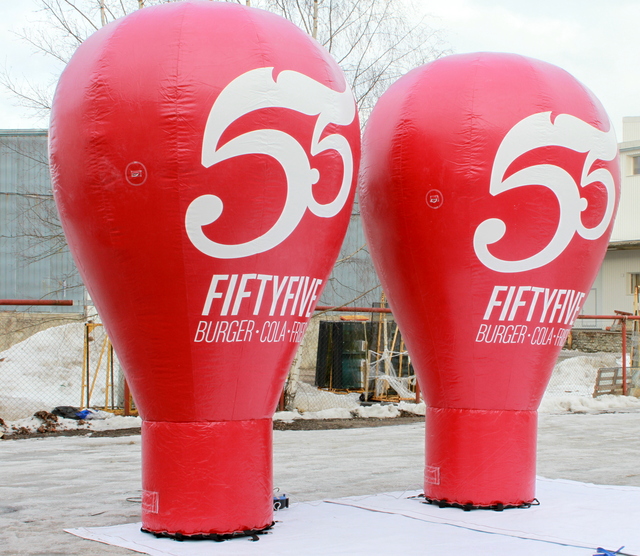 FIFTYFIVE ilmatäytteinen mainos FIFTYFIVE ilmatäytteinen mainos