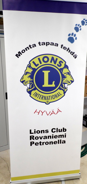 Klassinen Roll-Up Lions Club Rovaniemi Petronella