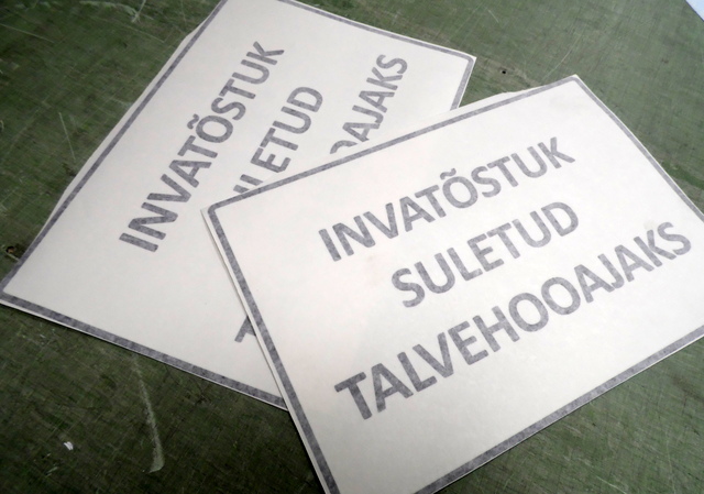 Siirtokalvolla tarrat Siirtokalvolla tarrat