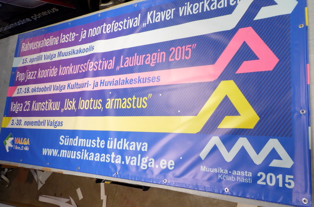 PVC banderolli Muusika aasta PVC banderolli Muusika aasta