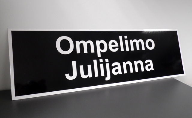 Metallikyltti Ompelimo Metallikyltti Ompelimo