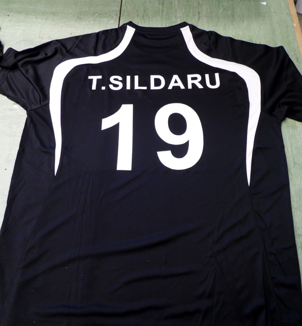 Lämpöpaino jalkapallo paidalle 19 Lämpöpaino jalkapallo paidalle 19