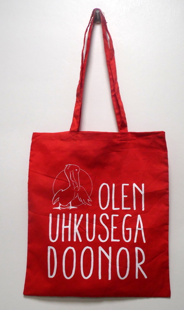 Kangaslaukku logolla Doonor Kangaslaukku logolla Doonor