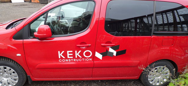 Auton teippaus Keko Construction Auton teippaus Keko Construction