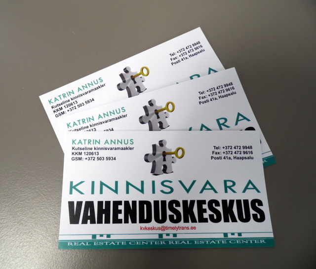 Käyntikortit Kinnisvara Käyntikortit Kinnisvara