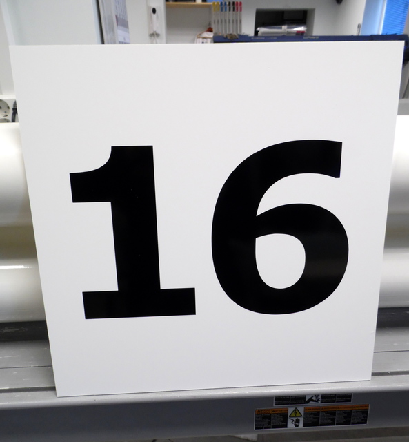 Numerokyltti 16 Numerokyltti 16