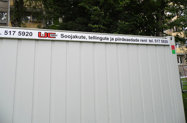 Rakennuskontin tarramainos Rakennuskontin tarramainos