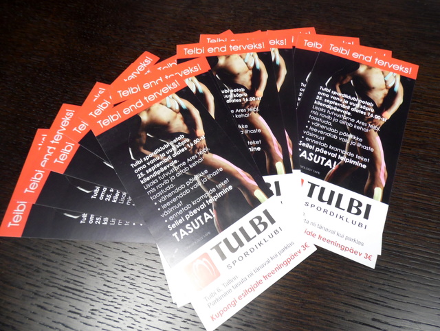 flyerit Tulbi Spordiklubi flyerit Tulbi Spordiklubi