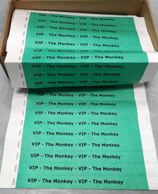 Vihreät rannekeet painatuksella VIP Vihreät rannekeet painatuksella VIP