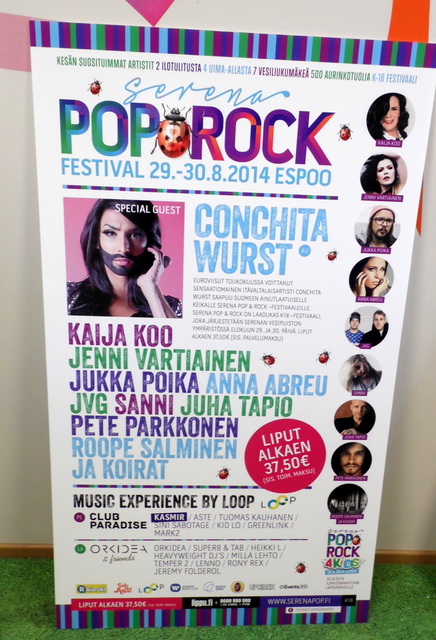 Mainoskyltti Pop Rock