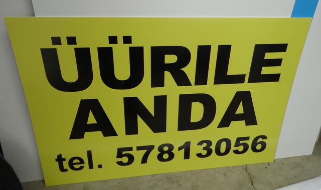 Mainoskyltti Üürile anda Mainoskyltti Üürile anda