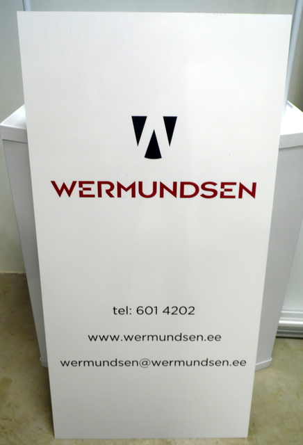 PVC kyltti tarralla Wermundsen PVC kyltti tarralla Wermundsen