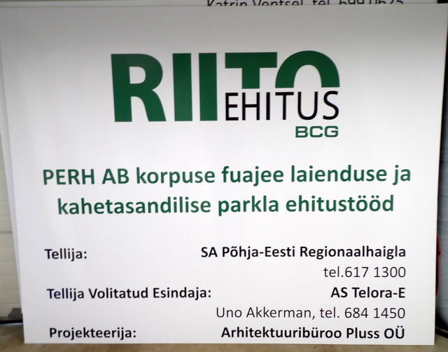 Rakennuskyltti Bip levystä Riito Ehitus Rakennuskyltti Bip levystä Riito Ehitus