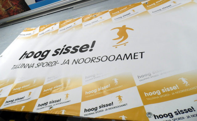 PVC banderolli Tallinna Spordi- ja Noorsooamet PVC banderolli Tallinna Spordi- ja Noorsooamet