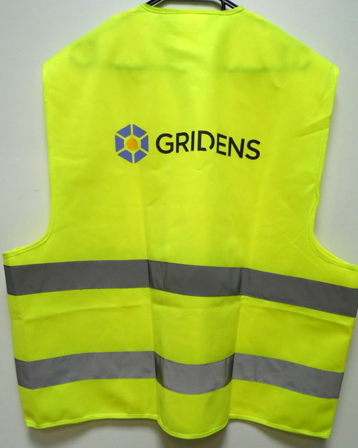 Heijastinliivi Gridens logolla Heijastinliivi Gridens logolla