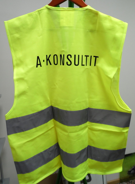 Keltainen heijastinliivi A-Konsultit Keltainen heijastinliivi A-Konsultit