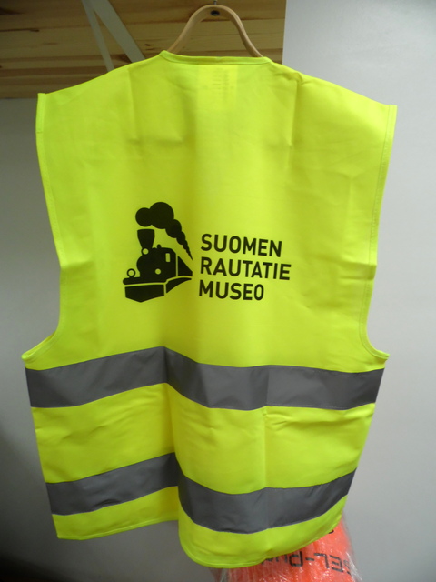 Heijastinliivi Suomen Rautatie Museo