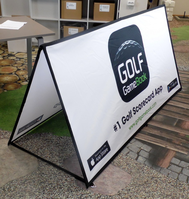 Neliömuotoinen Soft bänneri Golf GameBook Neliömuotoinen Soft bänneri Golf GameBook