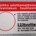 Turvatarra lasille 123 Tuulilasi