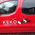 Auton teippaus Keko Construction