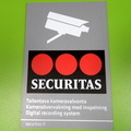 Securitas varoituskyltti