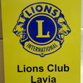 PVC kyltti tarralla Lions Club Lavia