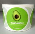 Etikettitarrat rullassa Guacamole