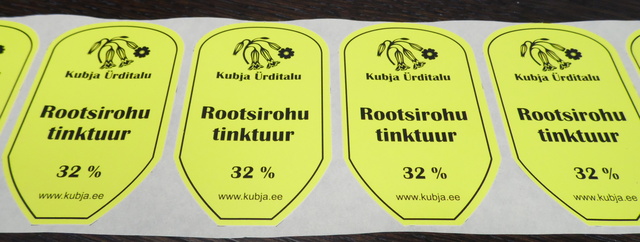 Etikettitarrat Kubja Ürditalu