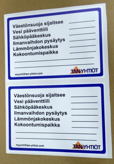 Painettu tarra